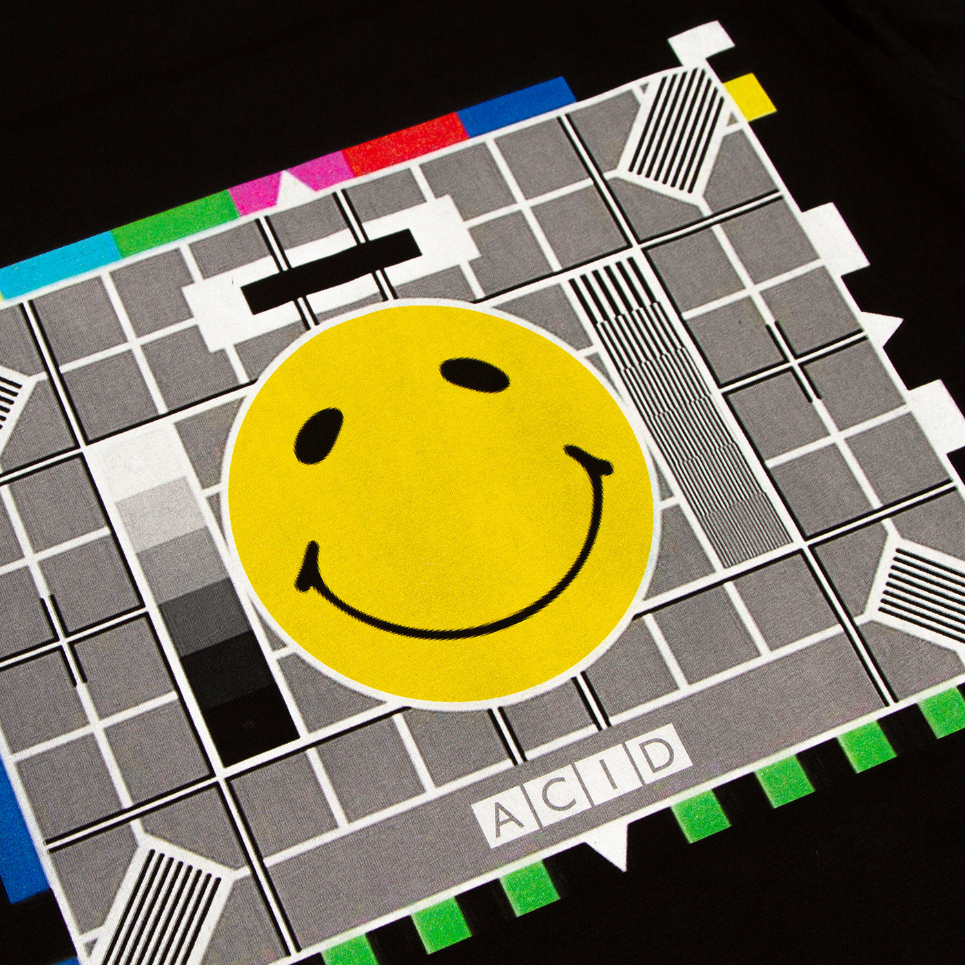 Acid Test Card Back Print - Tshirt - Black