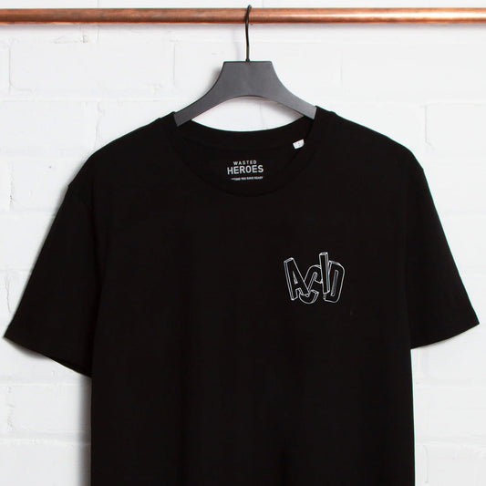 Crest 3D Acid Letter - Tshirt - Black